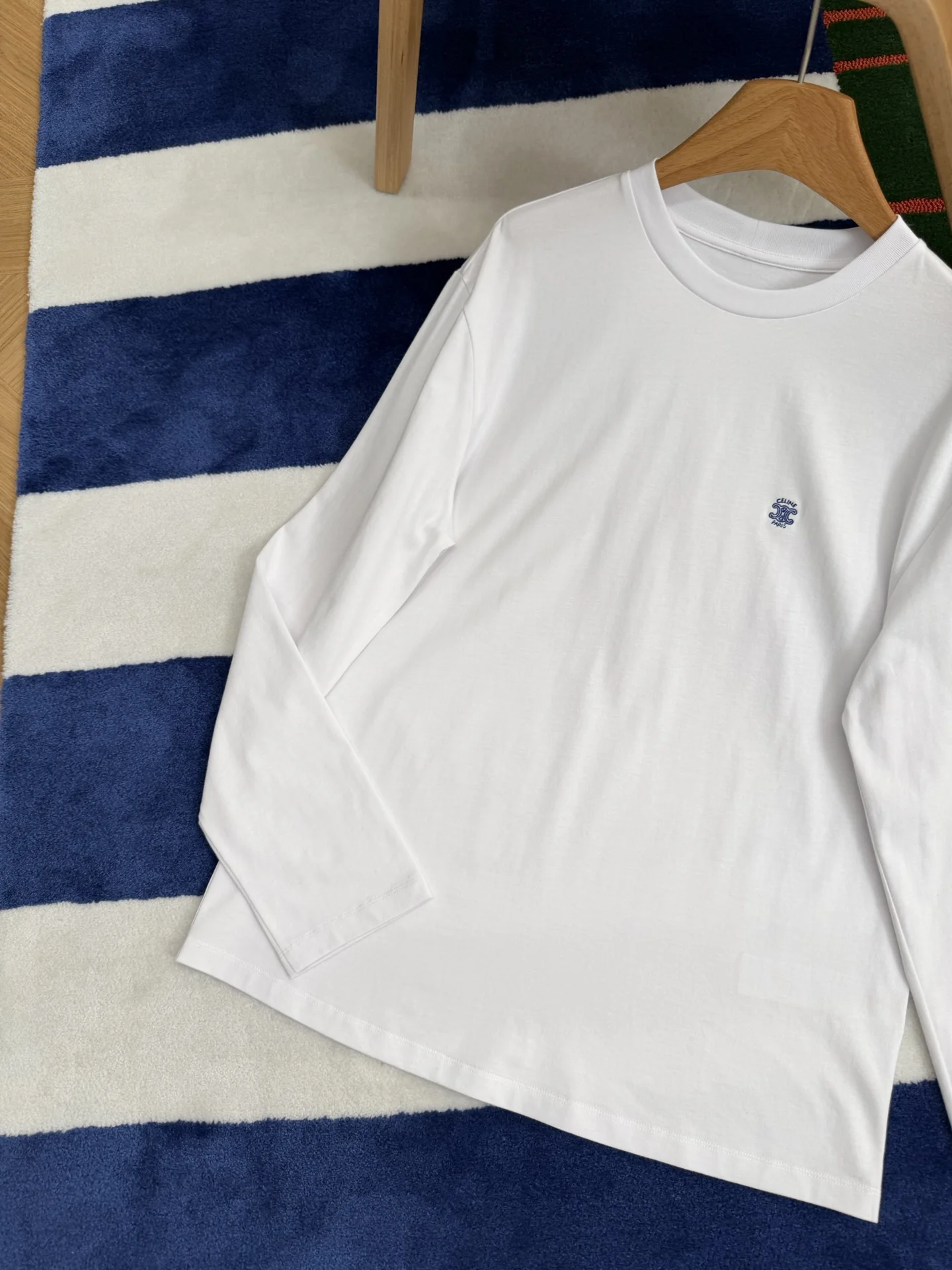 CELINE T-shirts White-Blue S-L B05202609061010 - Image 2