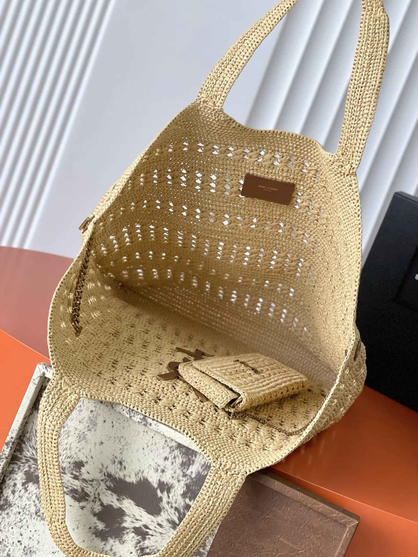 CELINE Totes Bags Raffia Beige-Gold One Size F50202609090437 - Image 9