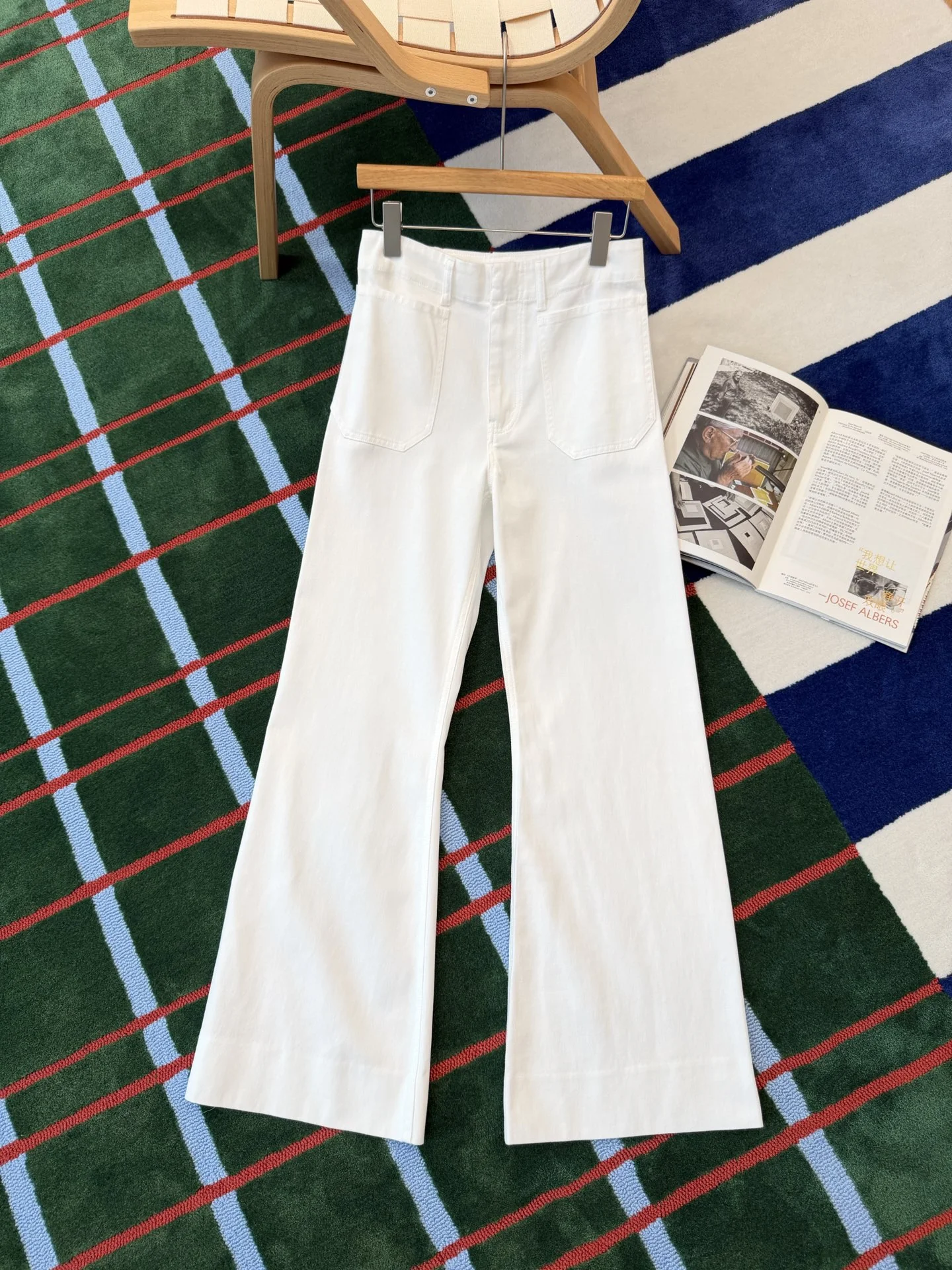 CELINE Trousers Denim White S-M-L C15202609061773