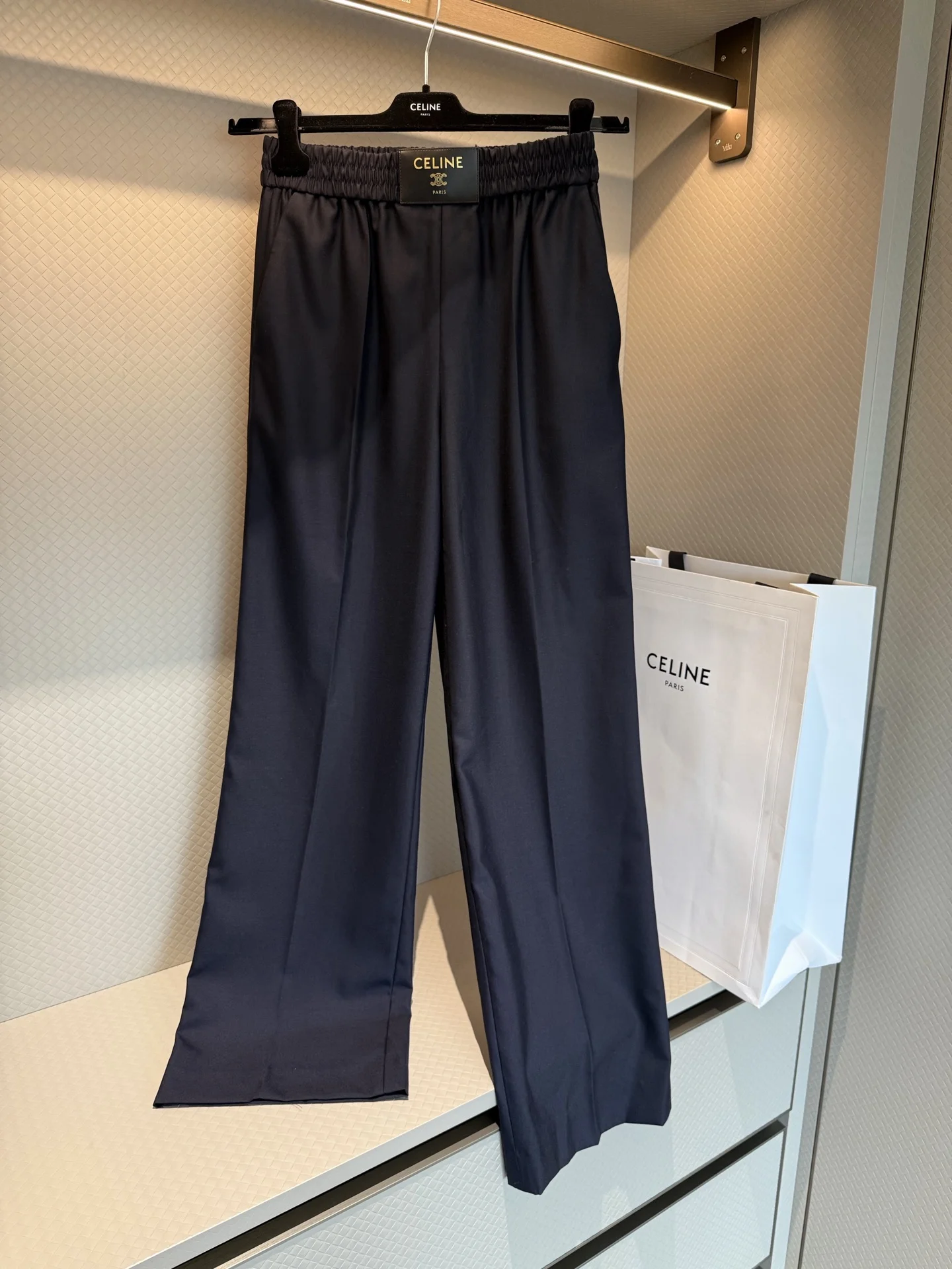 CELINE Trousers Navy-Gold S-L D05202609063127 - Image 2