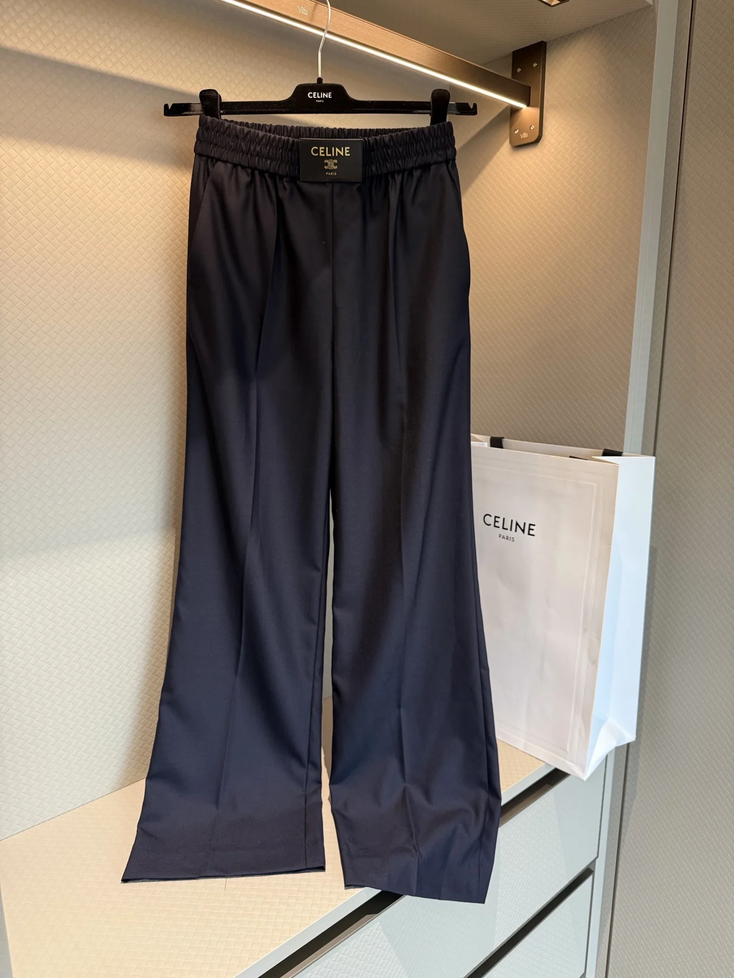 CELINE Trousers Navy-Gold S-L D05202609063127 - Image 3