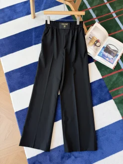 CELINE Trousers Wool Black S-M-L D65202609061014