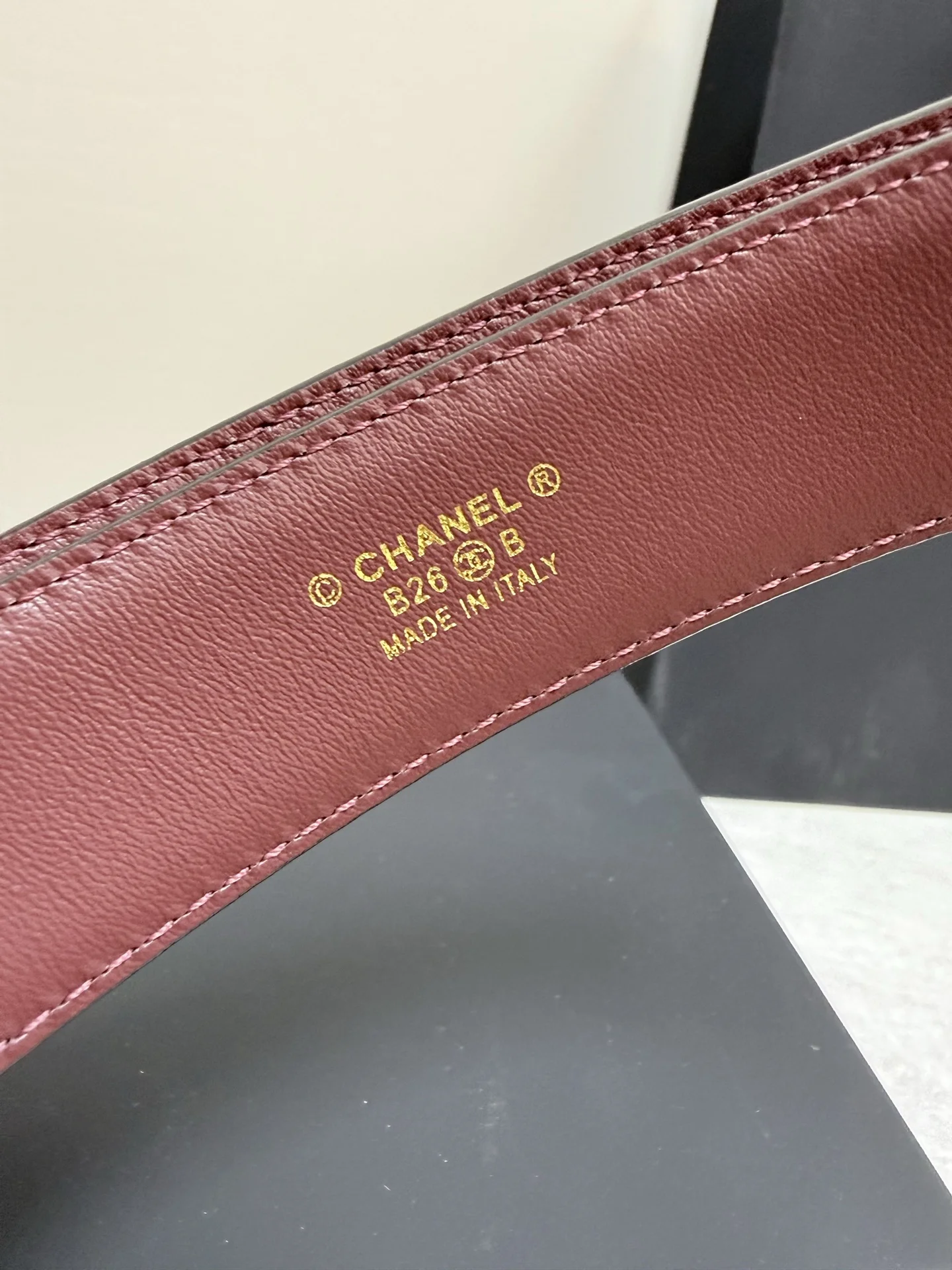 CHANEL Belts Black-Gold A90202609070493 - Image 3