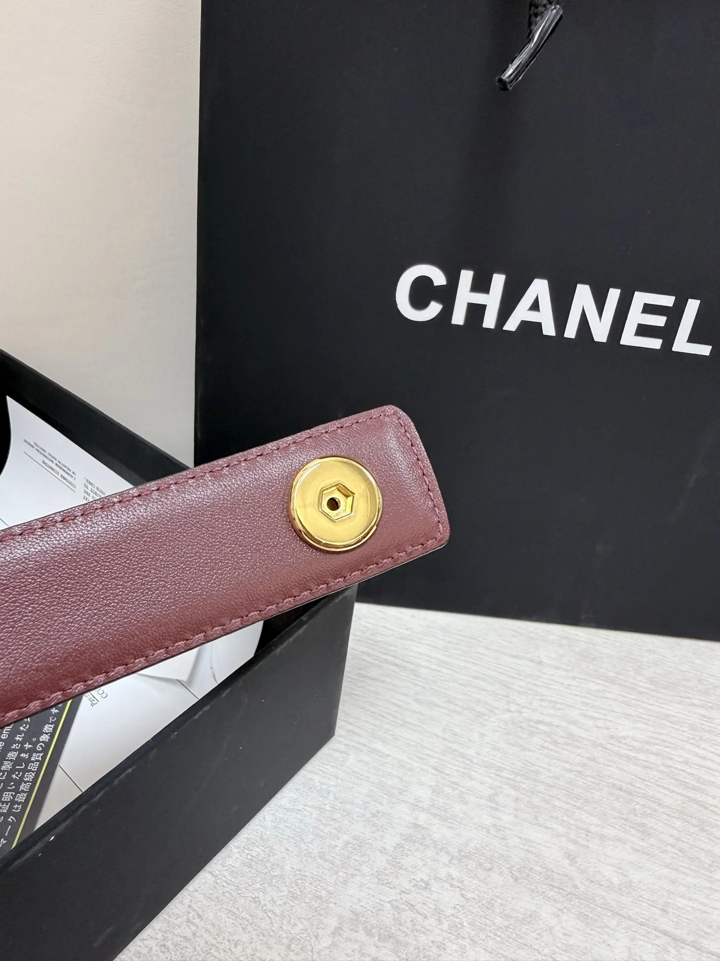 CHANEL Belts Black-Gold A90202609070493 - Image 9