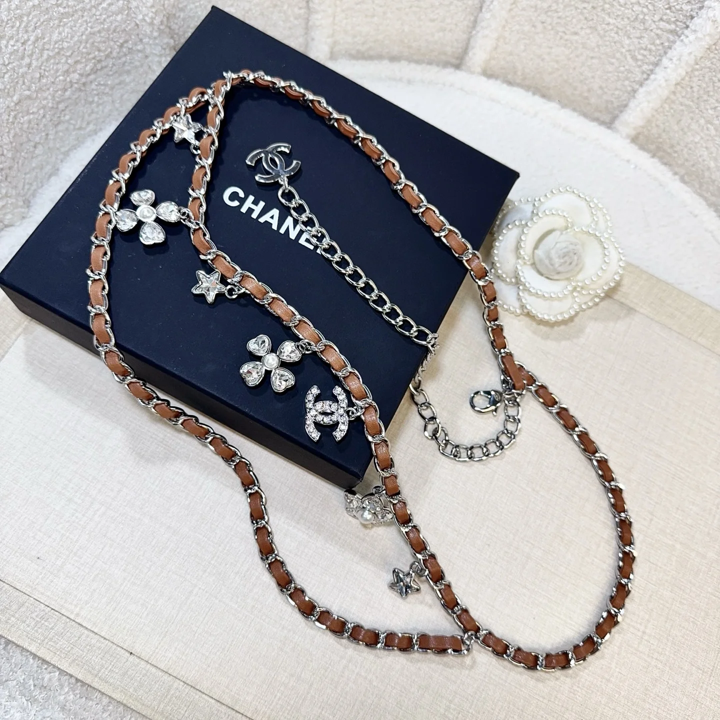 CHANEL Belts Brown-Silver A90202609070265 - Image 2