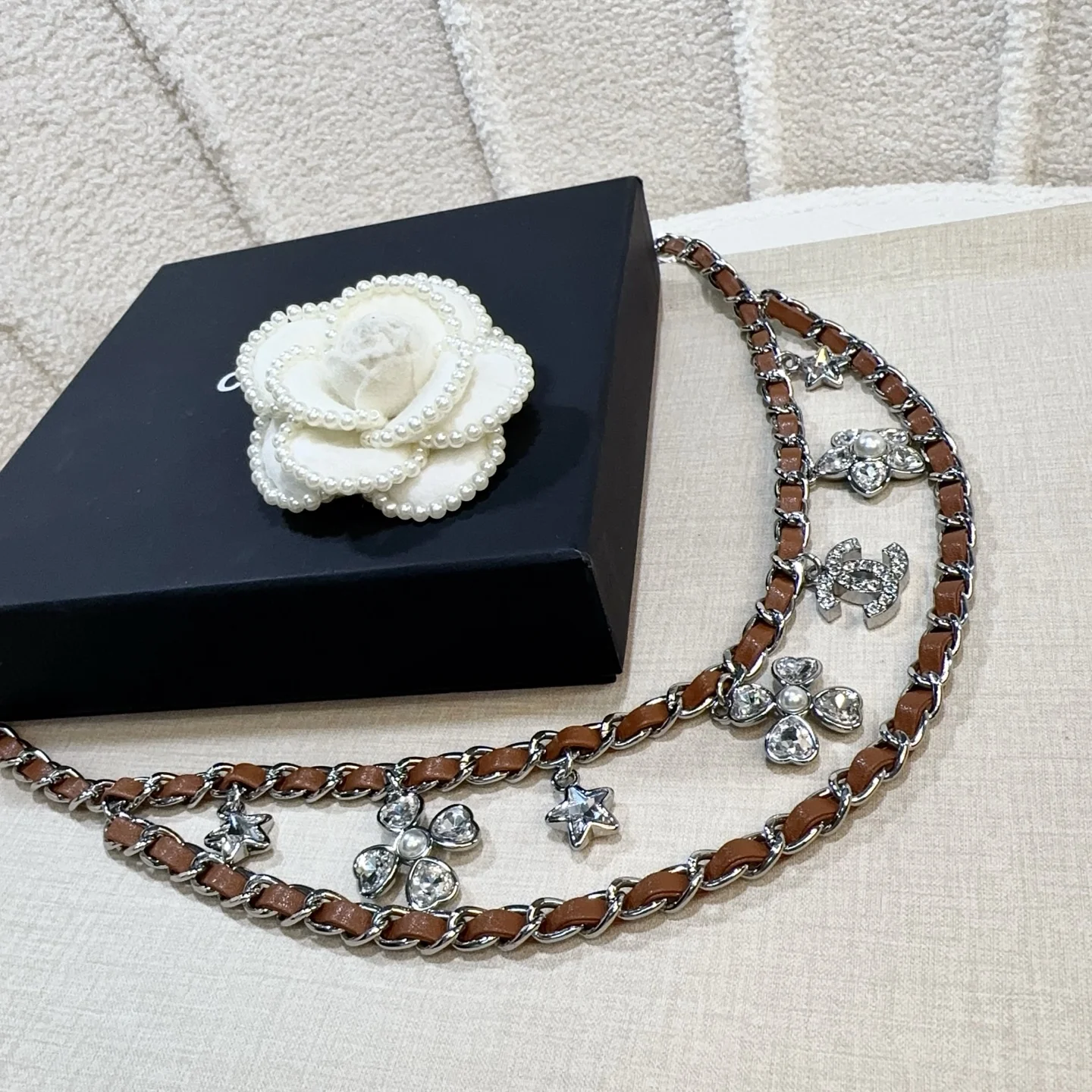 CHANEL Belts Brown-Silver A90202609070265 - Image 3