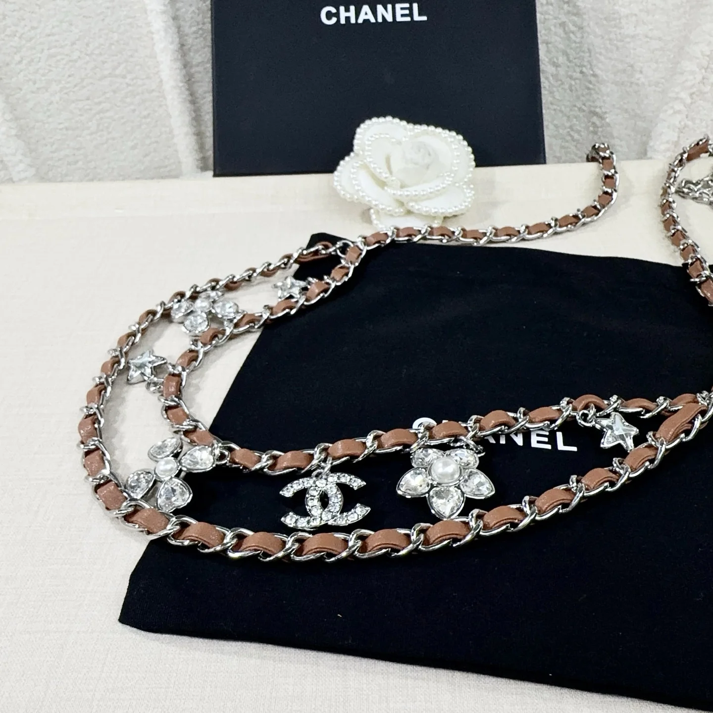CHANEL Belts Brown-Silver A90202609070265 - Image 5