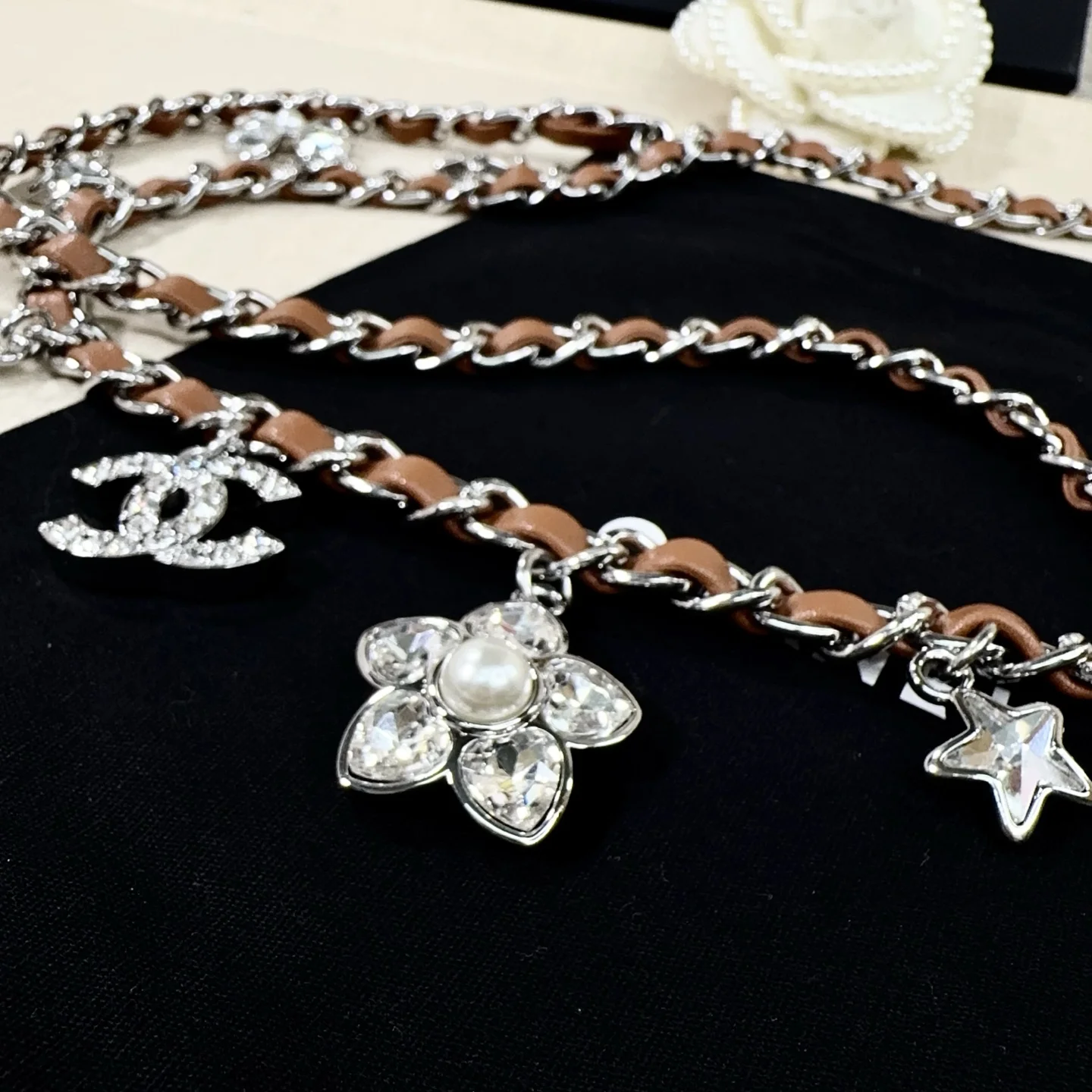 CHANEL Belts Brown-Silver A90202609070265 - Image 6