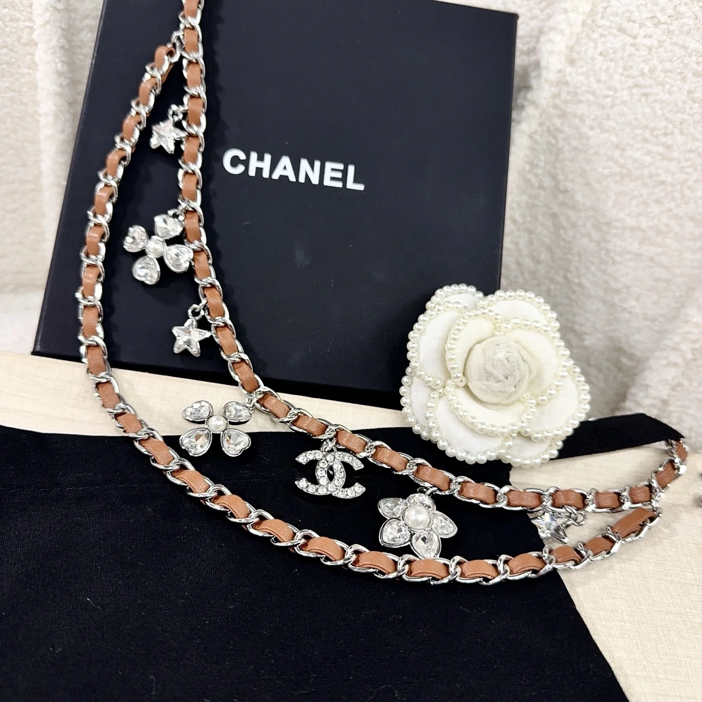 CHANEL Belts Brown-Silver A90202609070265 - Image 7