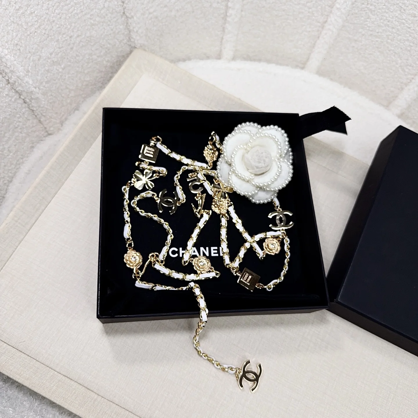 CHANEL Belts White-Gold B00202609070135 - Image 3