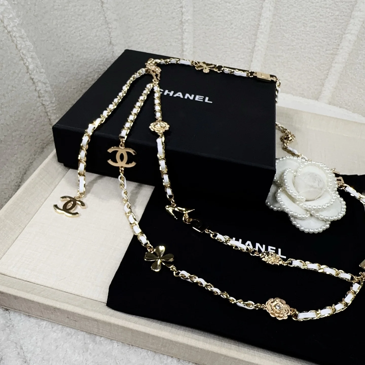CHANEL Belts White-Gold B00202609070135 - Image 4