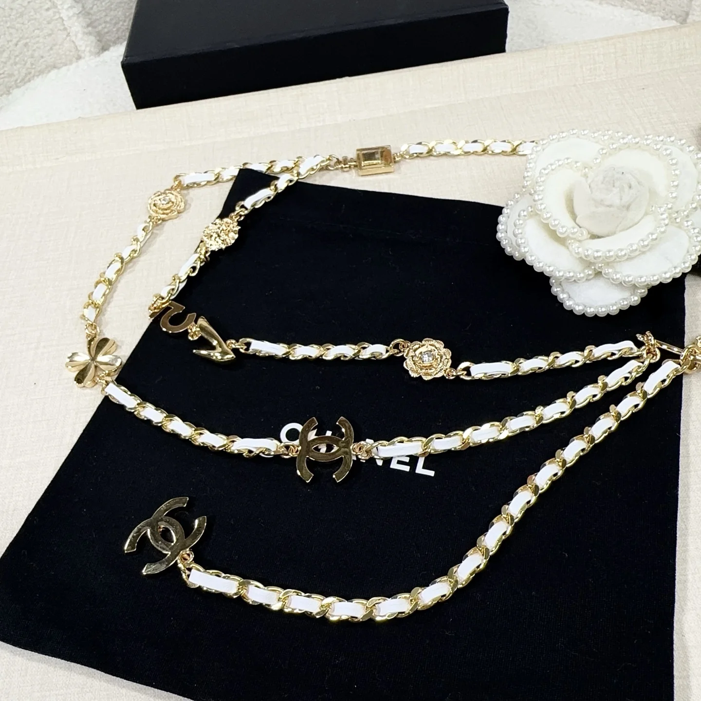 CHANEL Belts White-Gold B00202609070135 - Image 6