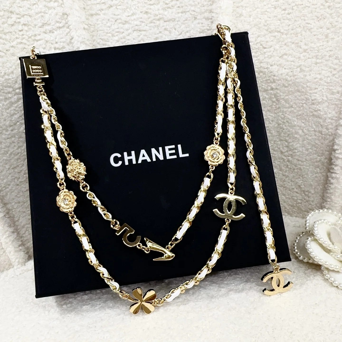 CHANEL Belts White-Gold B00202609070135 - Image 7