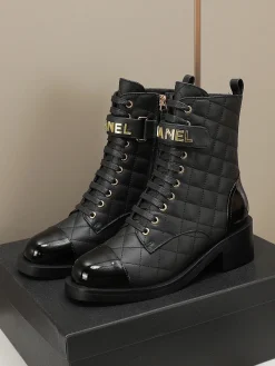 Alternative view of CHANEL Boots Black-Gold C10202609111248