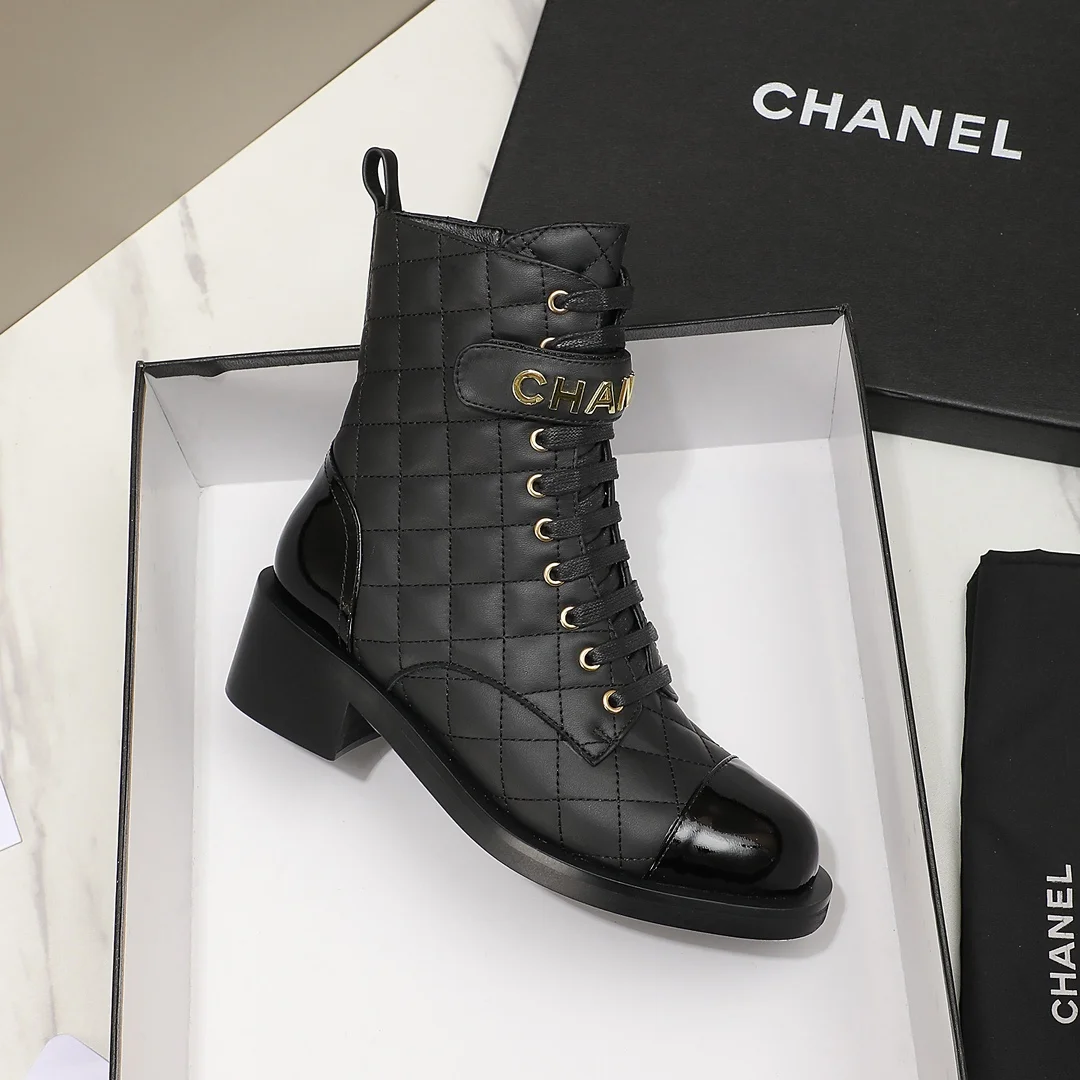 CHANEL Boots Black-Gold C10202609111248 - Image 5