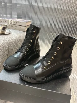 Alternative view of CHANEL Boots Calf Leather Black EU35-41 C10202609111246