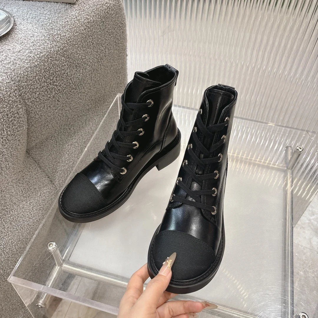 CHANEL Boots Calf Leather Black EU35-41 C10202609111246 - Image 3