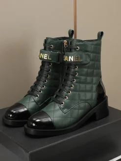 Alternative view of CHANEL Boots Green-Black C10202609111252