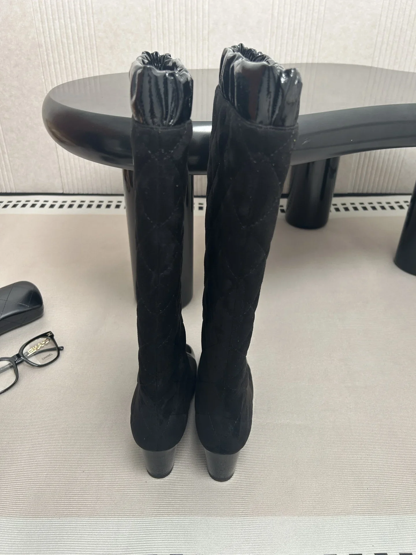 CHANEL Boots Leather Black EU35-39 E50202609111993 - Image 2