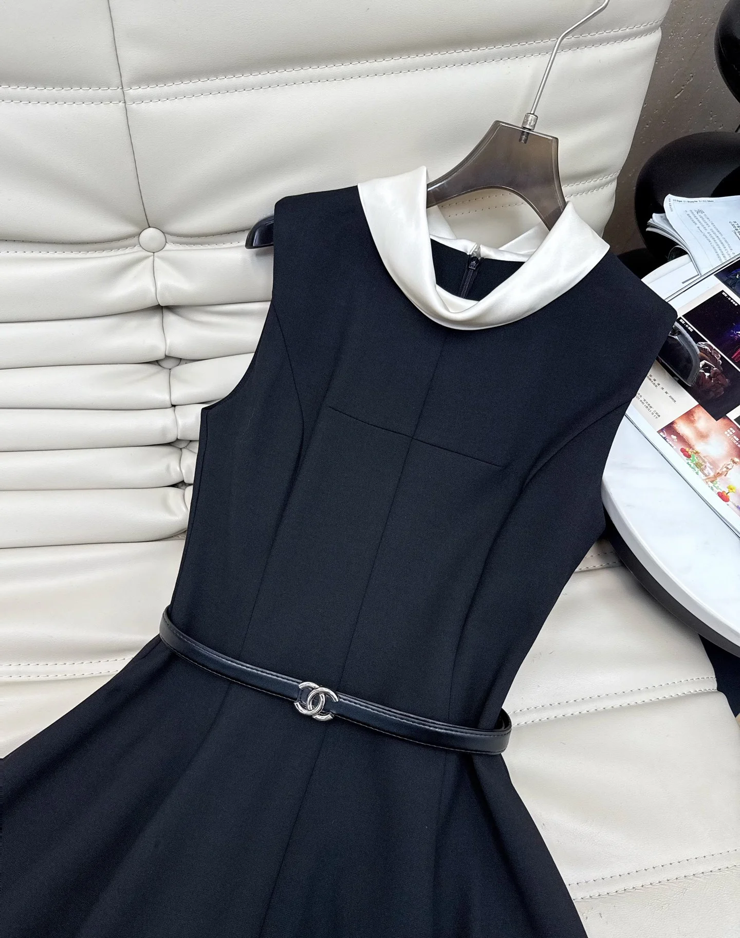 CHANEL Dresses Black-White S-L C60202609061485 - Image 2