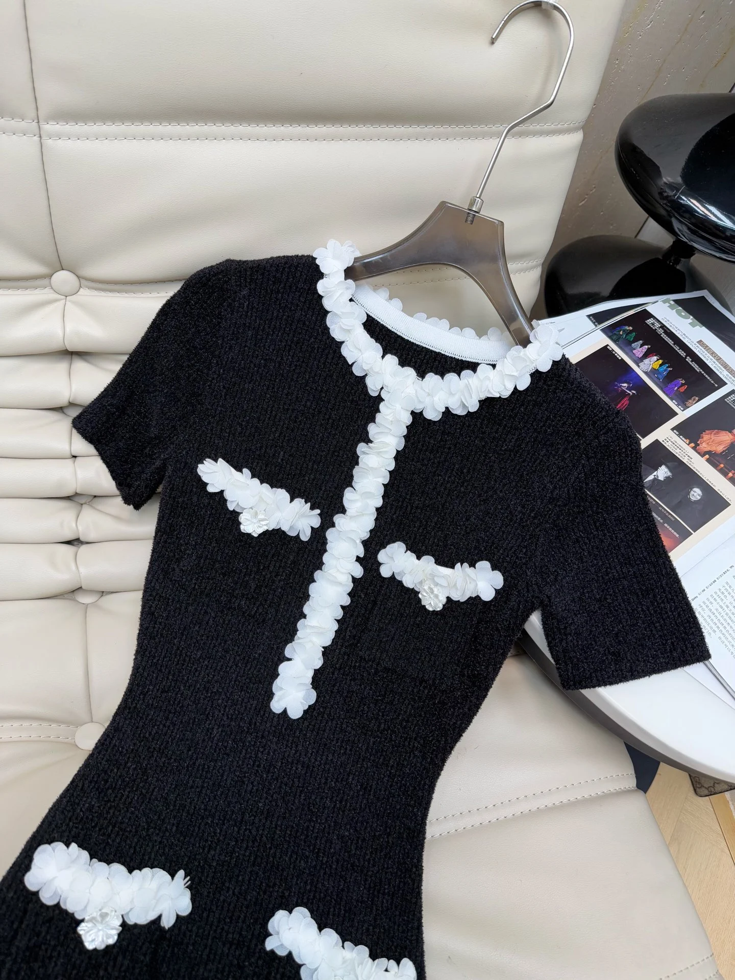 CHANEL Dresses Black-White S-XL C90202609060244 - Image 2