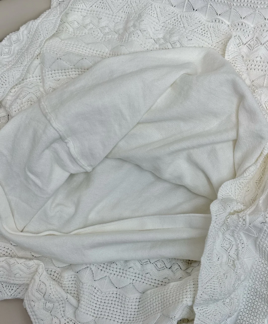 CHANEL Dresses Knit Fabric White-Black S-M-L C10202609063154 - Image 8