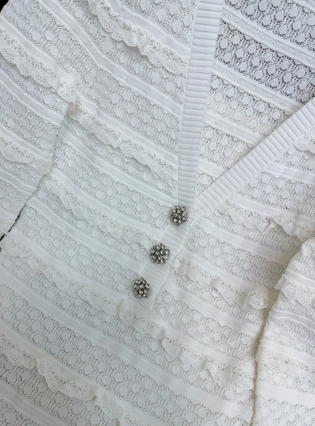 CHANEL Dresses Knit White S-M-L D00202609063163 - Image 4