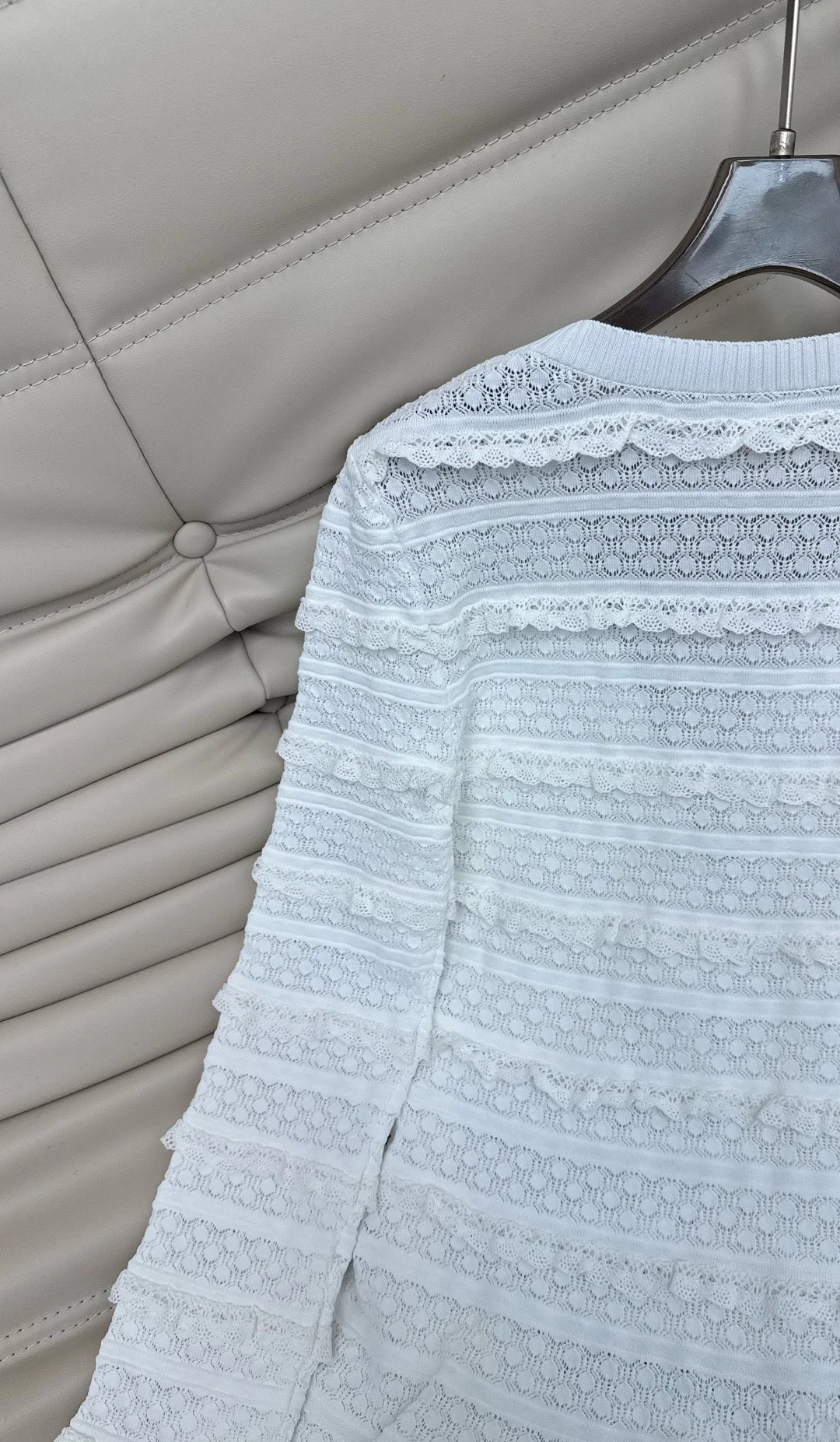 CHANEL Dresses Knit White S-M-L D00202609063163 - Image 8