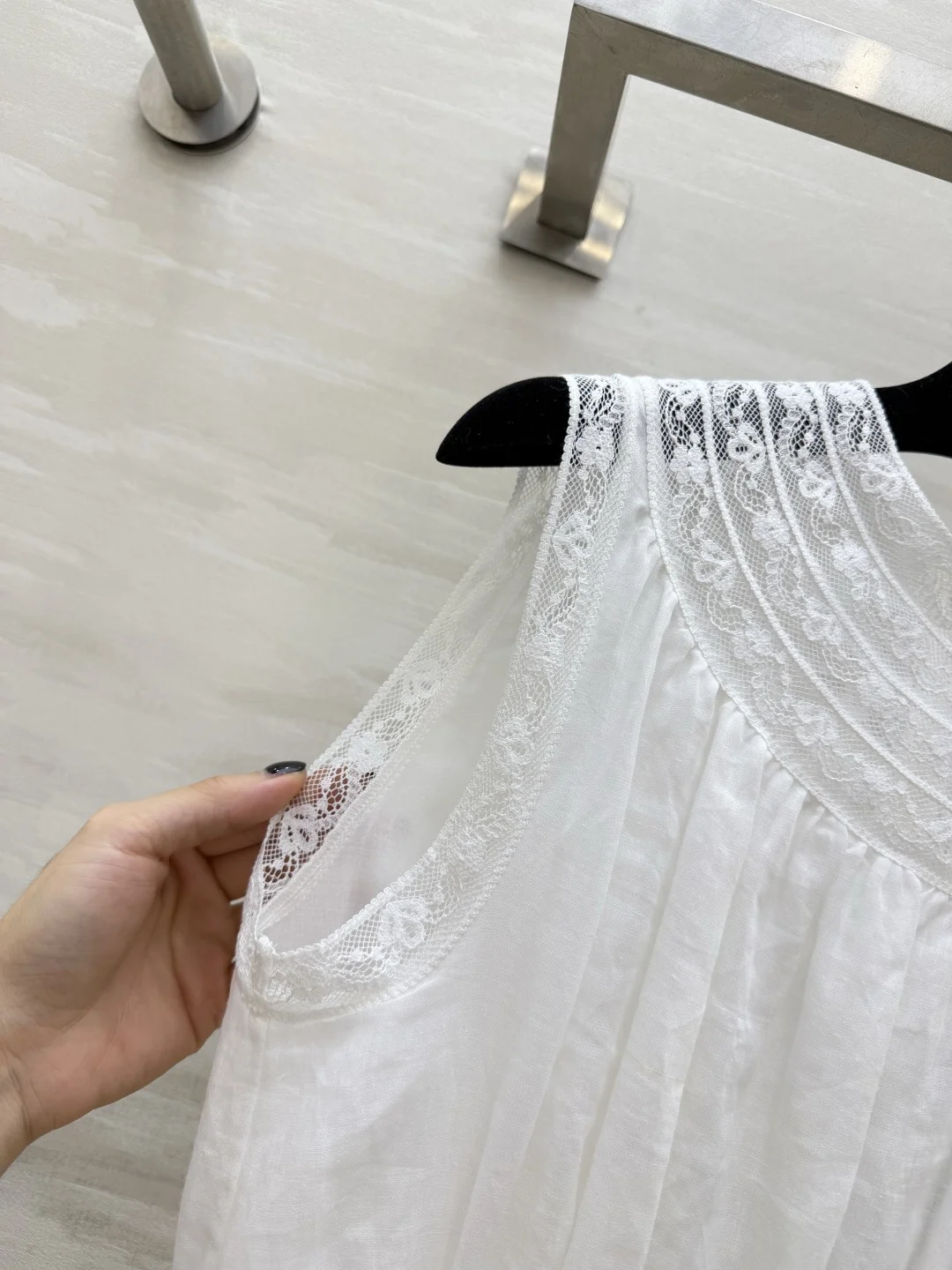 CHANEL Dresses Linen Lace White S-L D00202609062616 - Image 3