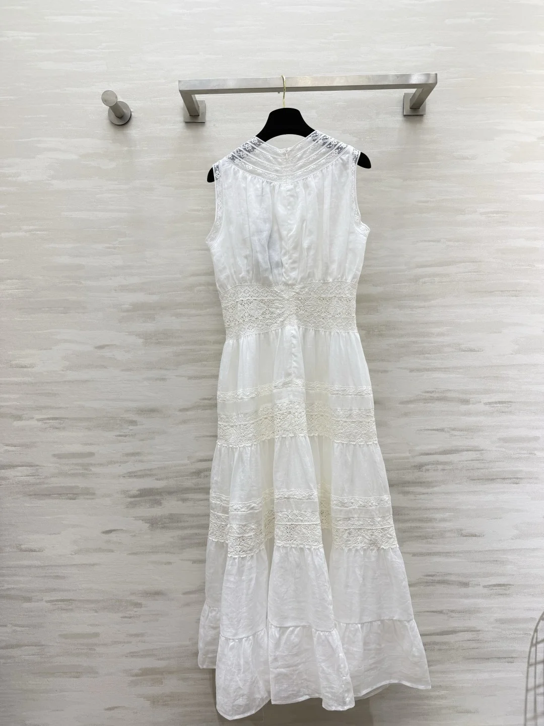 CHANEL Dresses Linen Lace White S-L D00202609062616 - Image 6