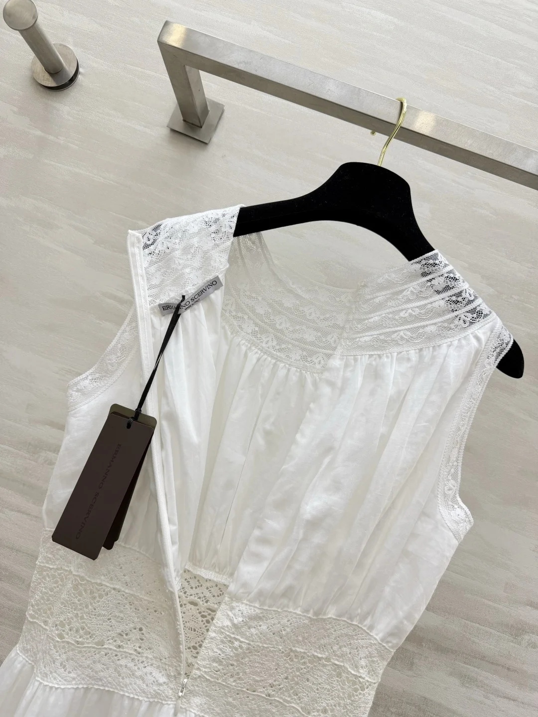 CHANEL Dresses Linen Lace White S-L D00202609062616 - Image 9