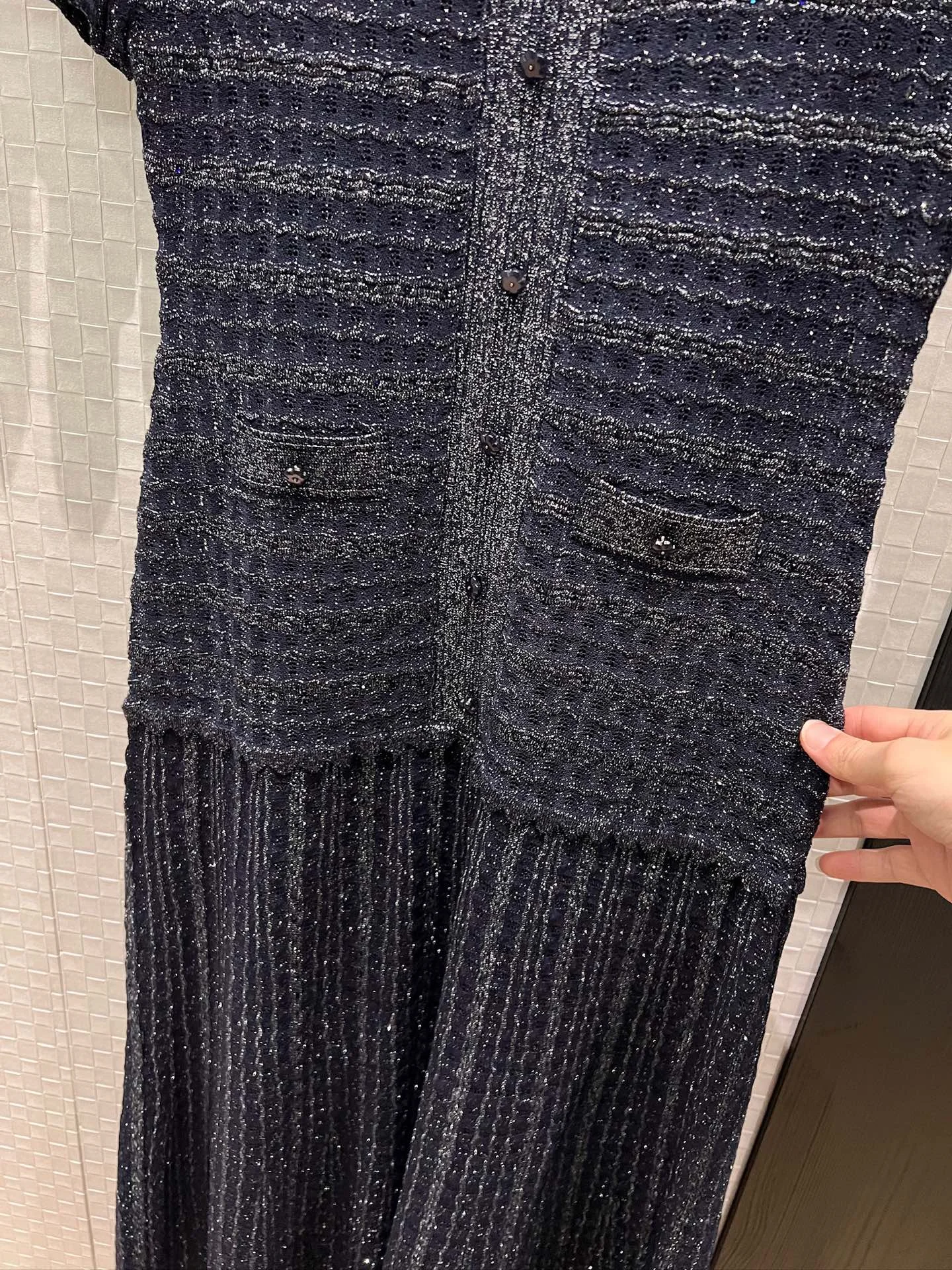 CHANEL Dresses Navy-Silver S-L C80202609061661 - Image 5