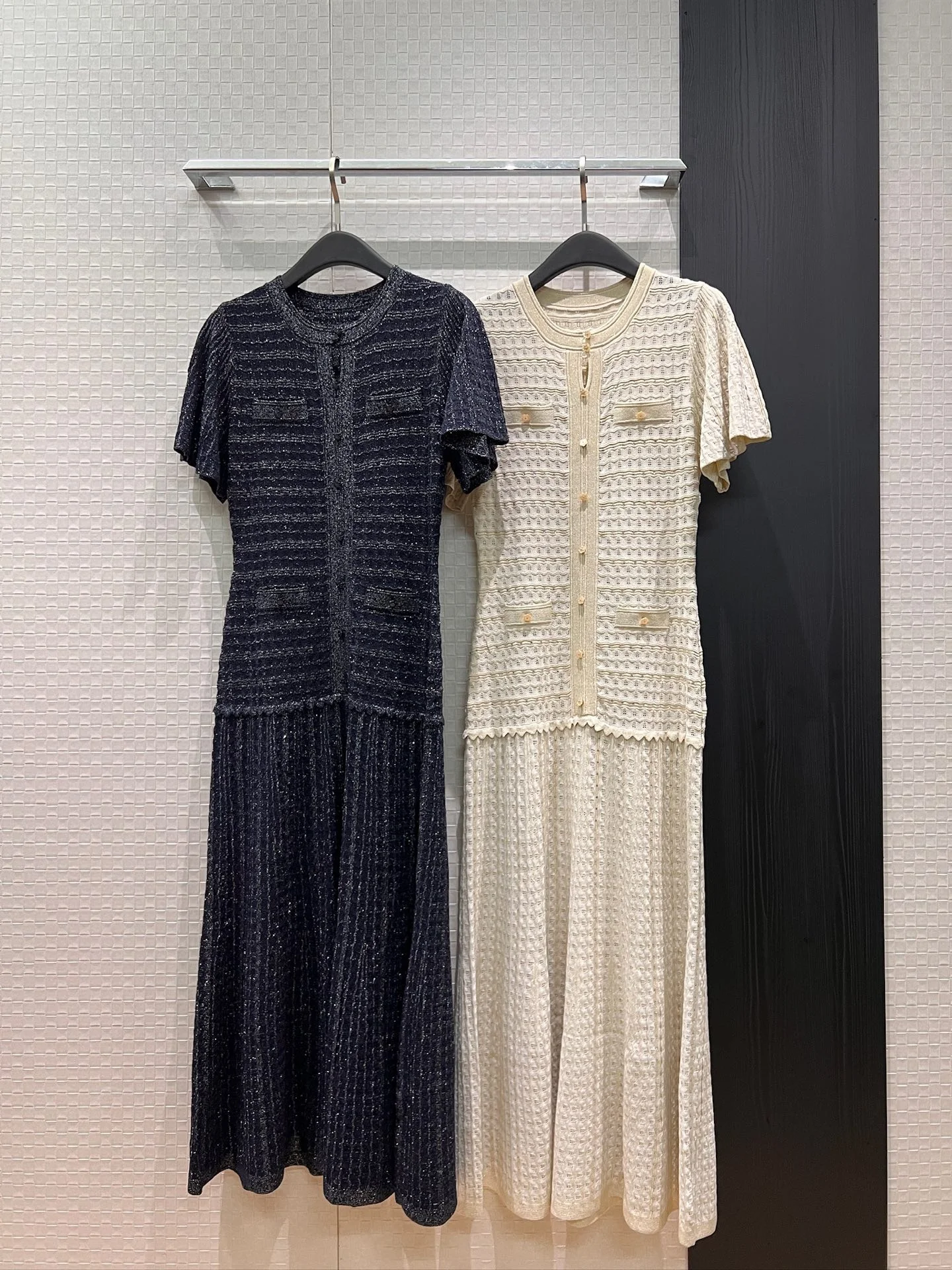 CHANEL Dresses Navy-Silver S-L C80202609061661 - Image 9