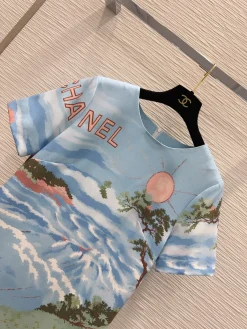 Alternative view of CHANEL Dresses Tech Fabric Blue-Pink S M L B65202609063574