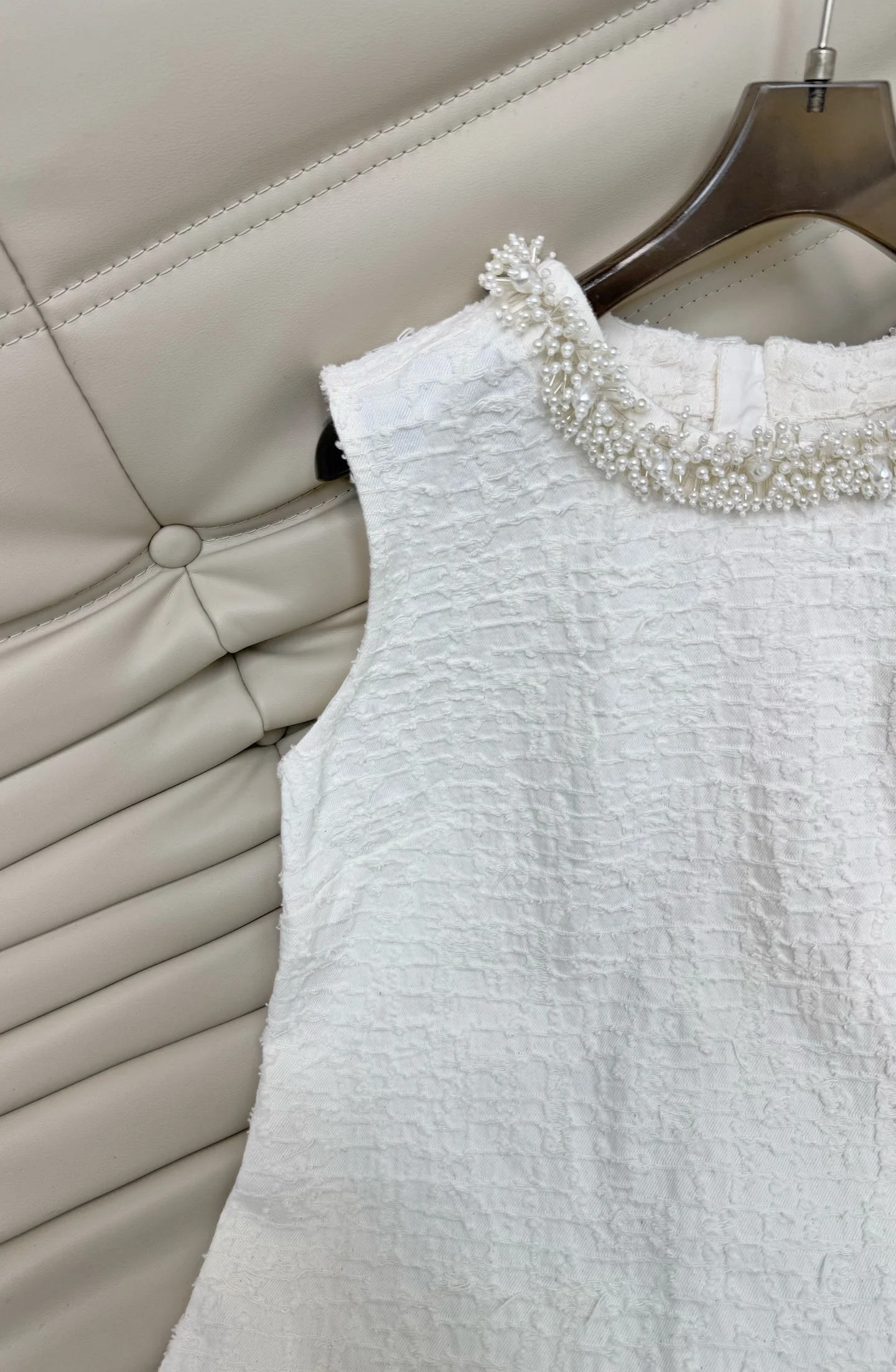CHANEL Dresses Tweed White-Silver S-L C35202609060246 - Image 3
