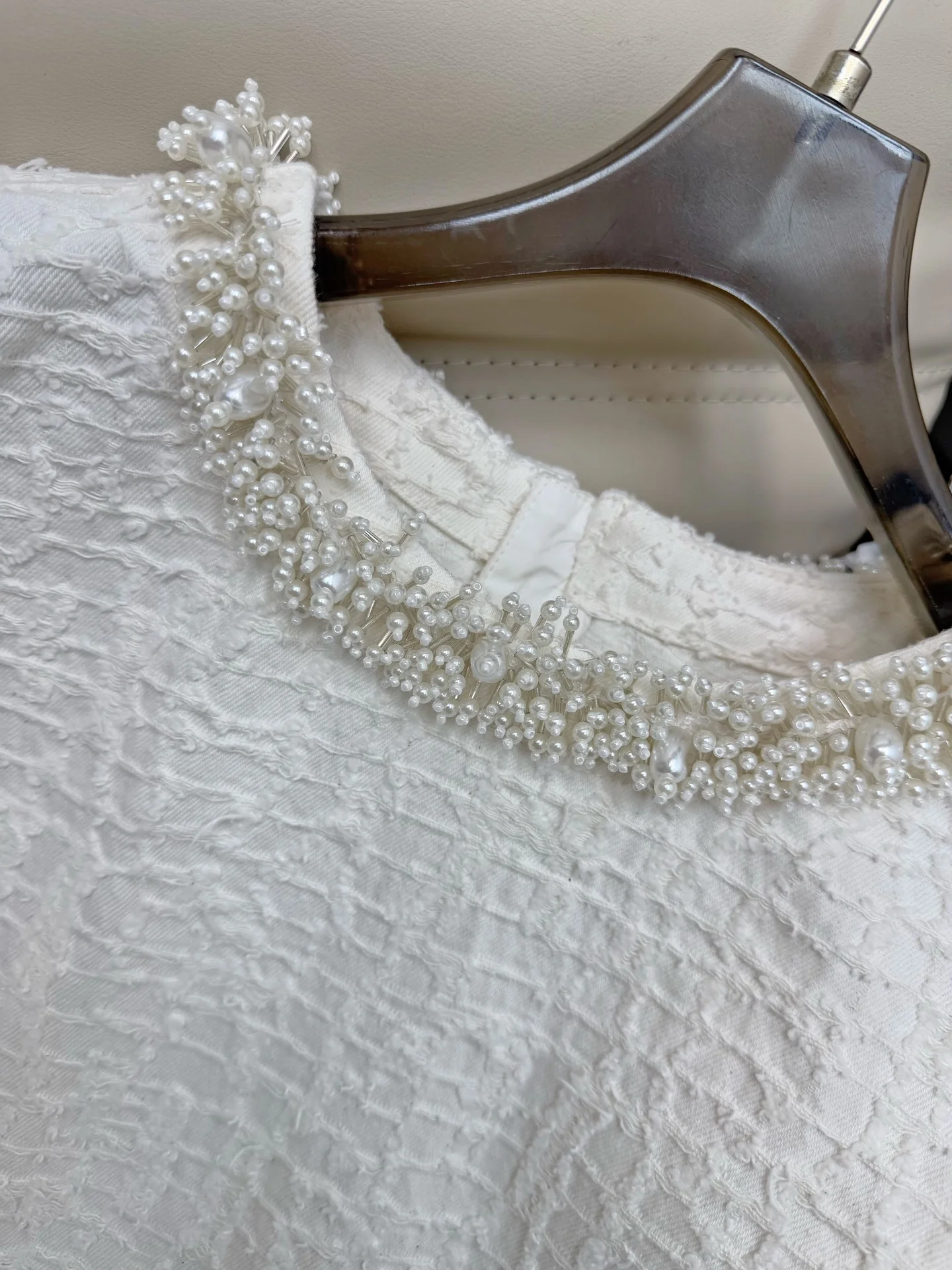 CHANEL Dresses Tweed White-Silver S-L C35202609060246 - Image 4