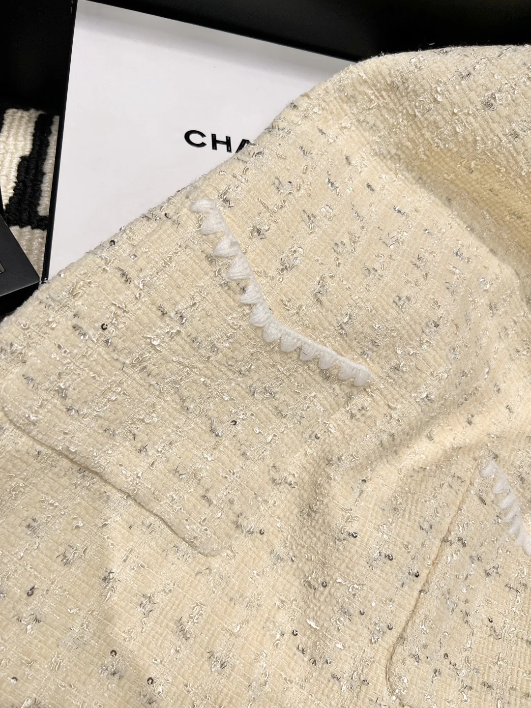 CHANEL Dresses Wool Blend Yellow-Silver S-L C55202609061871 - Image 4