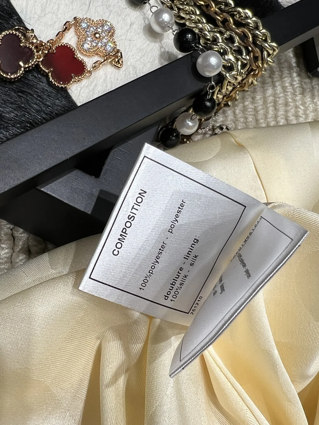 CHANEL Dresses Wool Blend Yellow-Silver S-L C55202609061871 - Image 6