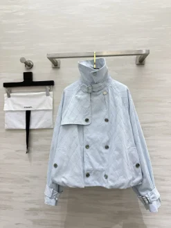 CHANEL Jackets Custom Fabric Light Blue-Silver S_M_L D90202609062631