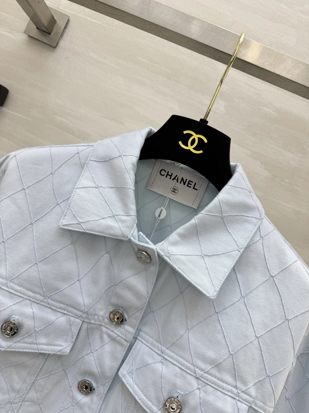 CHANEL Jackets Denim Light Blue S_M_L C25202609062632 - Image 4
