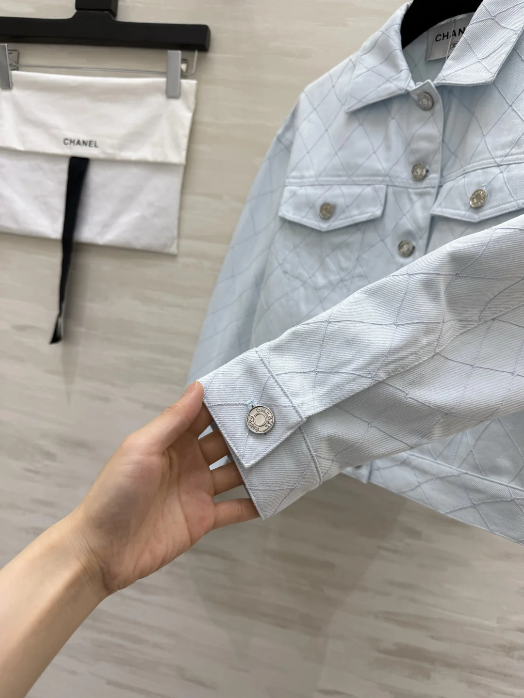 CHANEL Jackets Denim Light Blue S_M_L C25202609062632 - Image 5