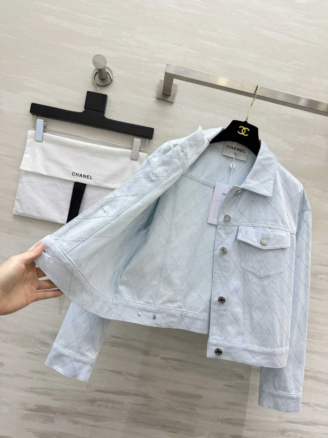CHANEL Jackets Denim Light Blue S_M_L C25202609062632 - Image 6
