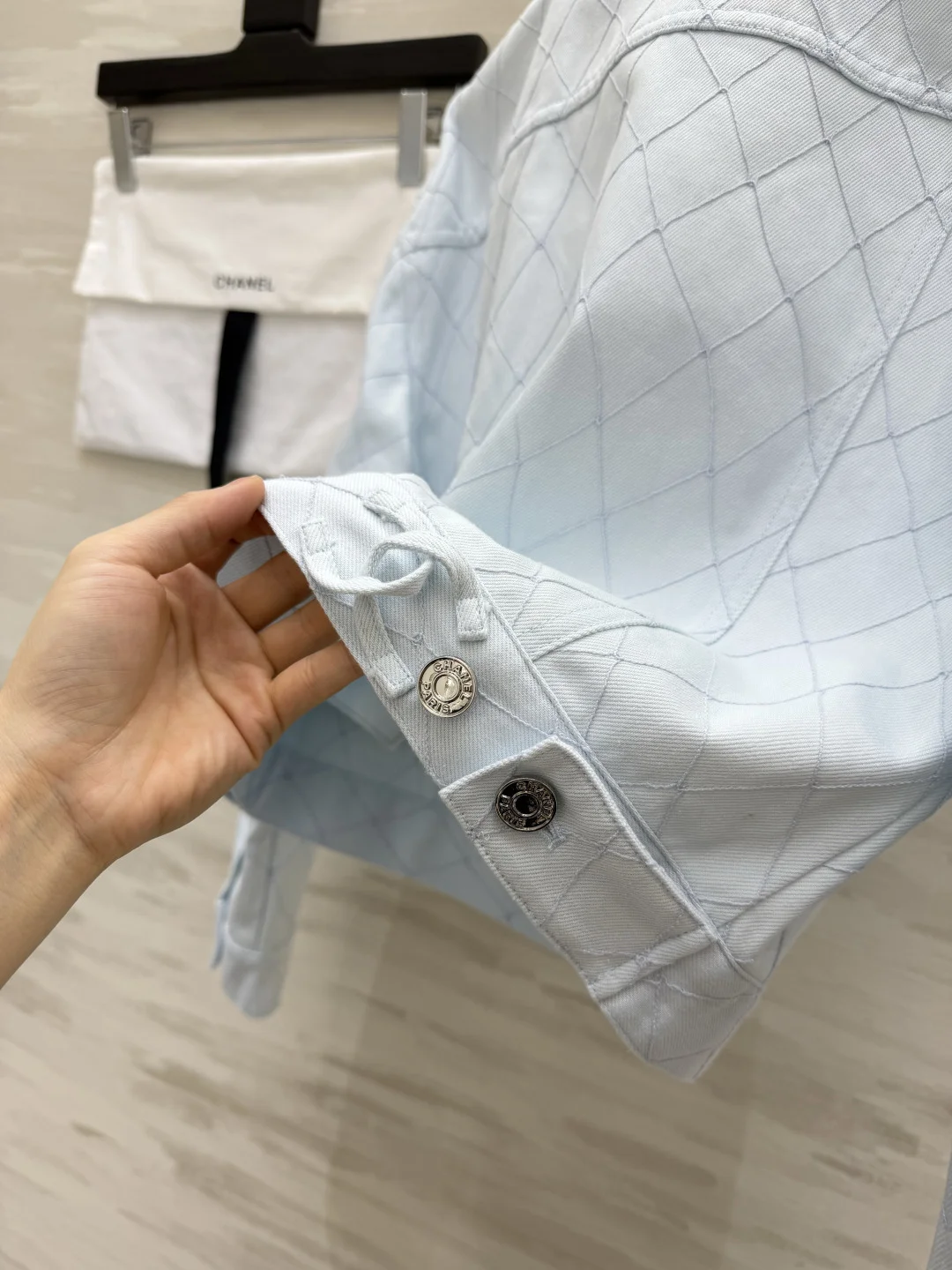 CHANEL Jackets Denim Light Blue S_M_L C25202609062632 - Image 8