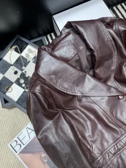 Alternative view of CHANEL Jackets Lamb Leather Brown S-M-L-XL H40202609063070
