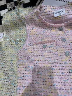 Alternative view of CHANEL Jackets Pink-Yellow S-L B40202609063064