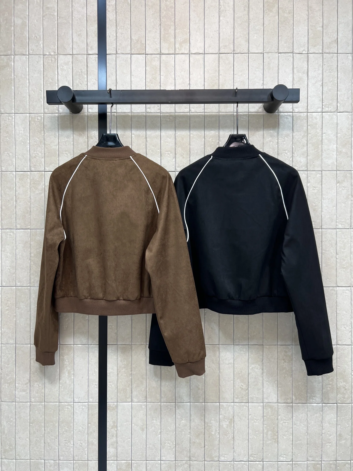 CHANEL Jackets Suede Leather Brown-Black S-L C15202609060019 - Image 7