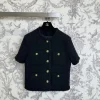 CHANEL Jackets Tweed Black-Gold S-M-L D25202609062777