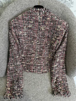 Alternative view of CHANEL Jackets Tweed Black-Red-White S_M_L D75202609062775