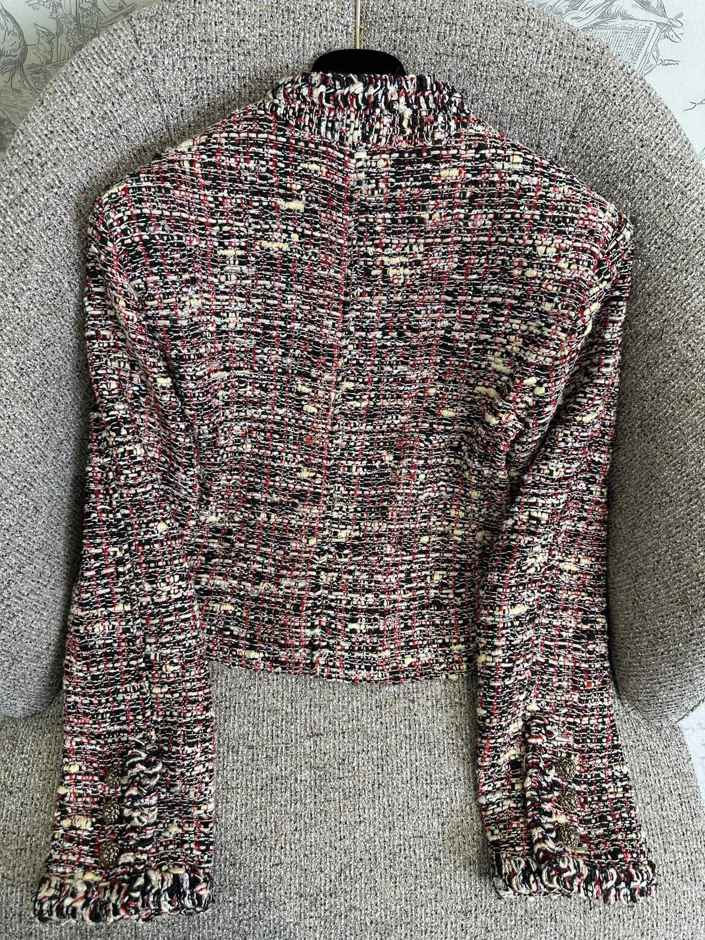 CHANEL Jackets Tweed Black-Red-White S_M_L D75202609062775 - Image 2