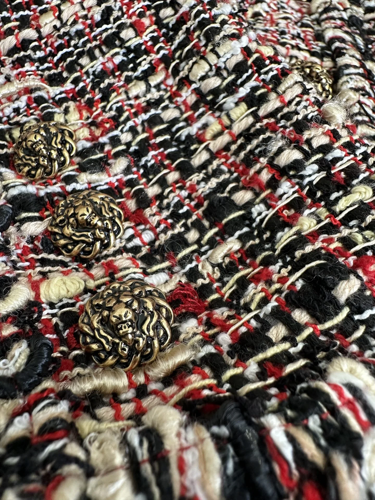 CHANEL Jackets Tweed Black-Red-White S_M_L D75202609062775 - Image 3